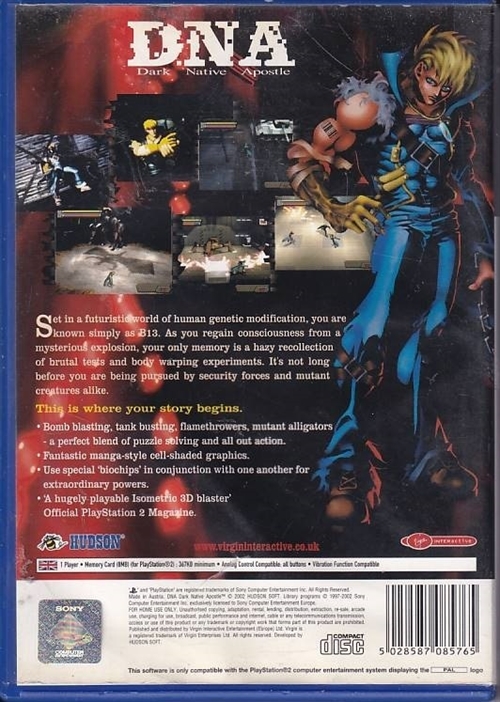 DNA Dark Native Apostle - PS2 (B Grade) (Genbrug)
